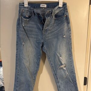 Pistola Light Blue Distressed Jeans